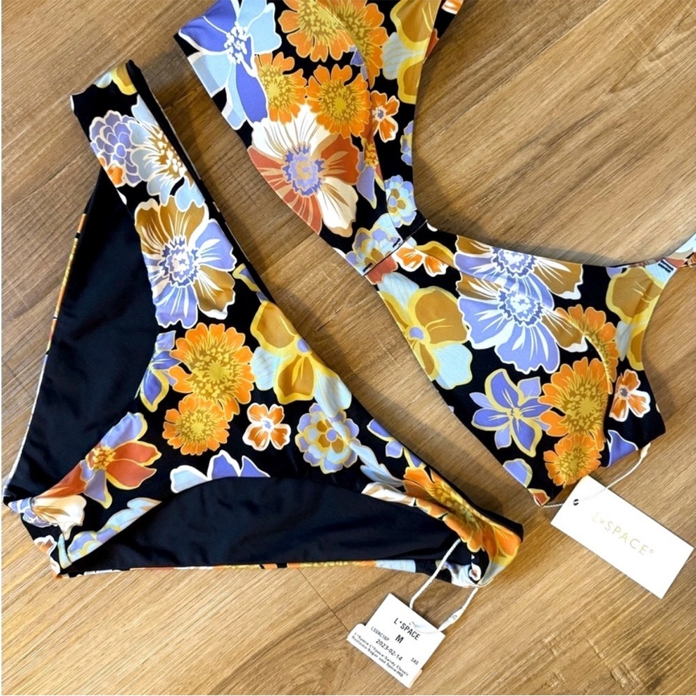 REVOLVE L*Space Alec Floral Bikini Set M/L NWT - Picture 5 of 11